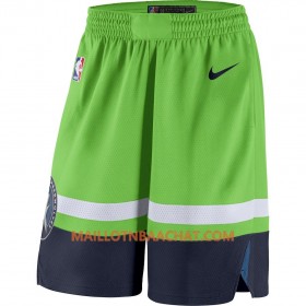Minnesota Timberwolves Homme Shorts Vert 2018-19 Nike Swingman